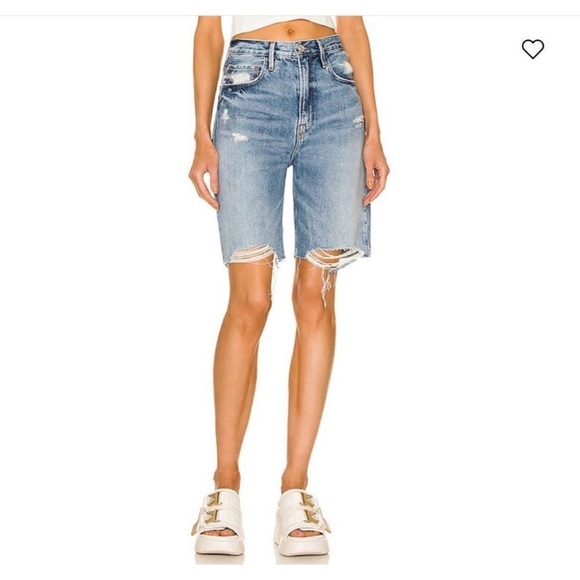 Frame Denim Pants - FRAME High Rise Bermuda Jean Shorts